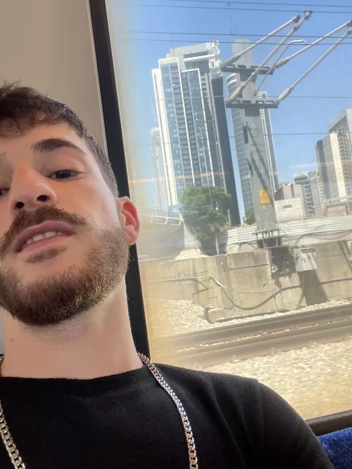 Got on the train to the airport; excitement==💯