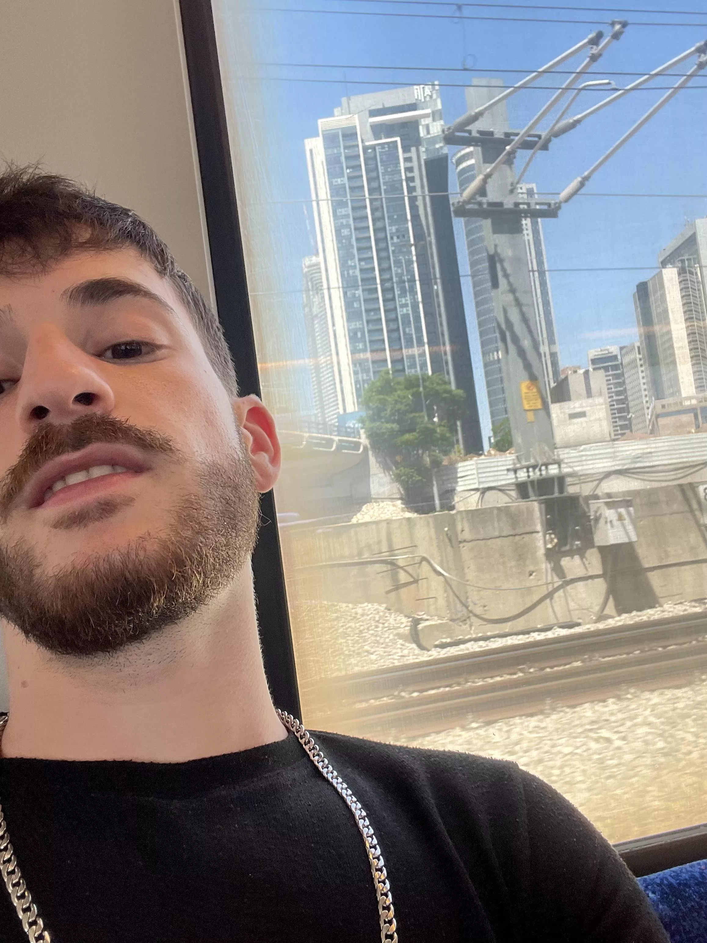 Got on the train to the airport; excitement==💯