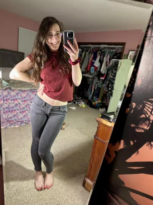 Jut a mini crop, but I love how it fits me