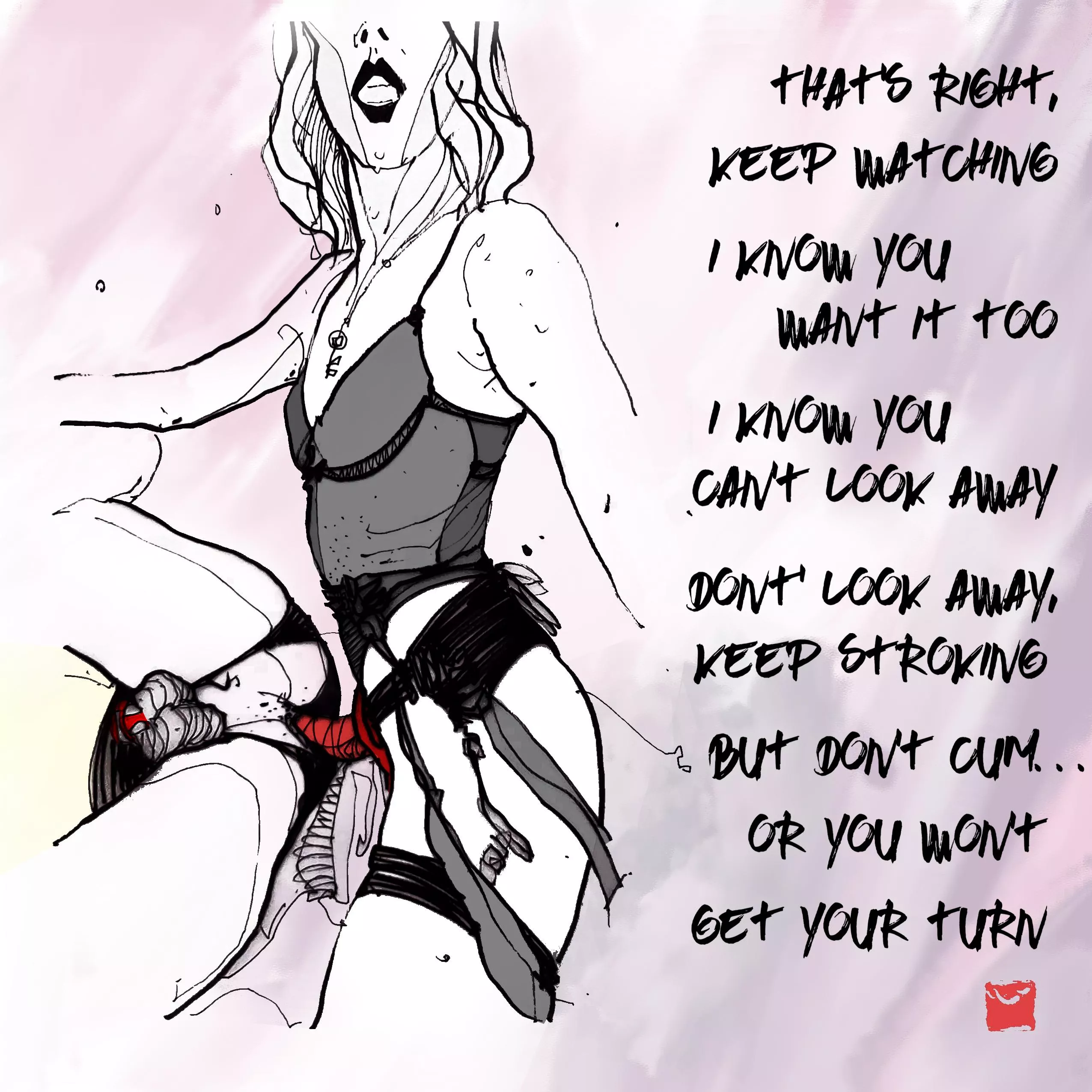 Ladies doing what they do best [OC]