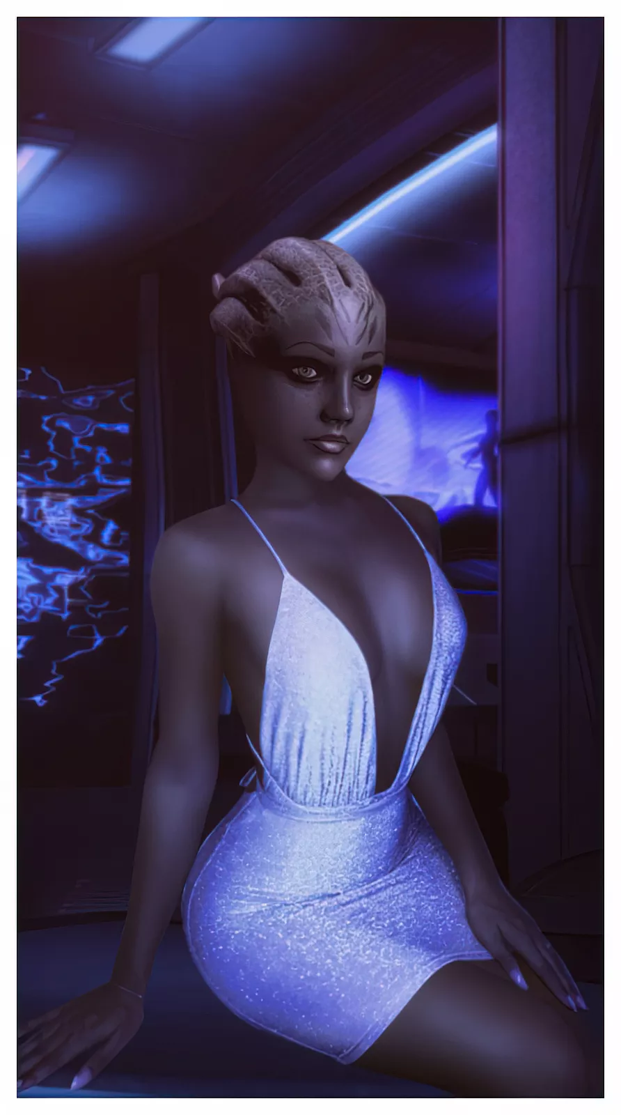 Meet Bonita T'peza. Parents! Asari and hot human ebony mother. (Rastifan)