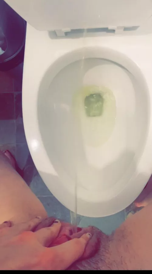 messy standing pees are her favourite 