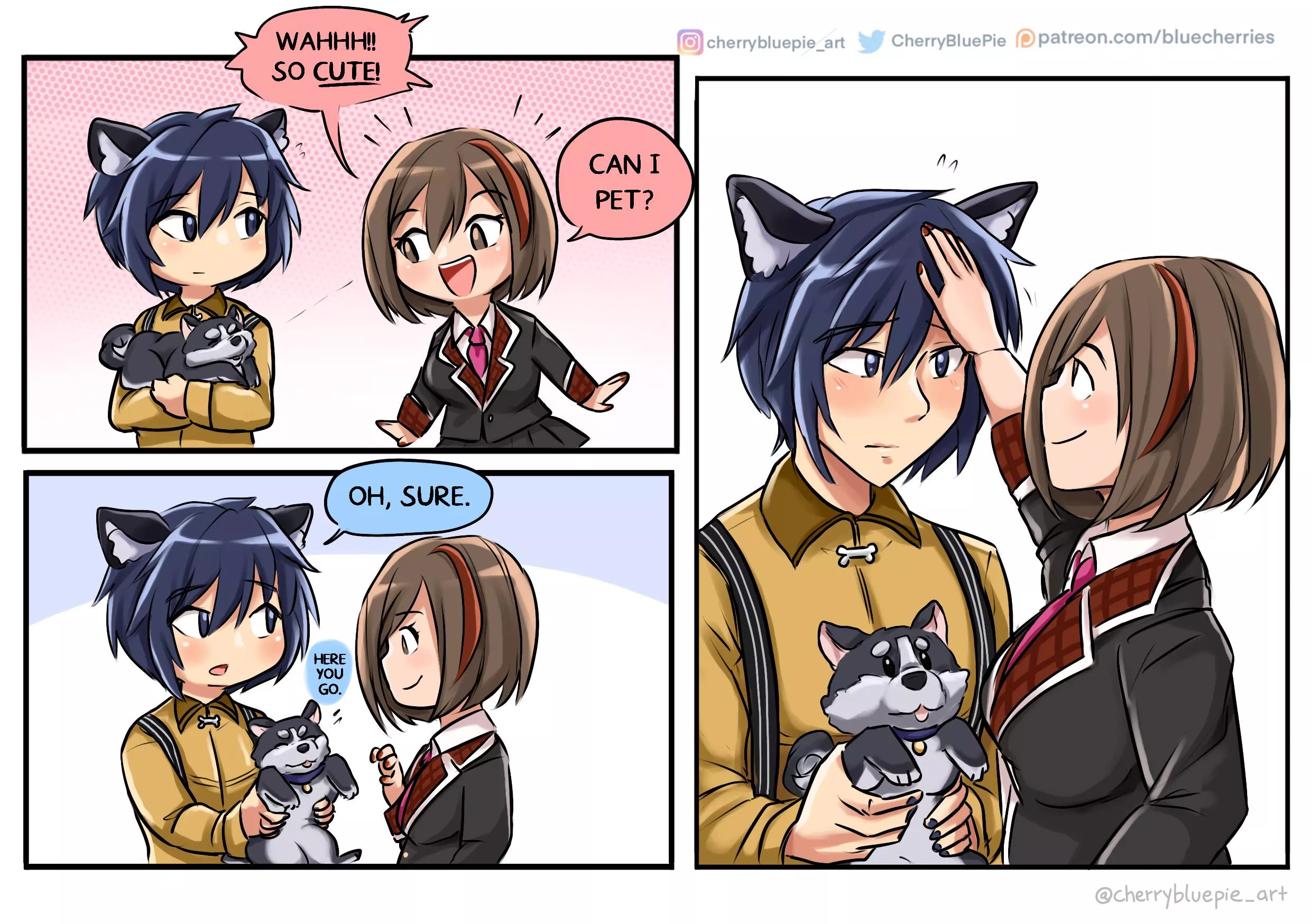 [oc]: petting a good boy 🐶