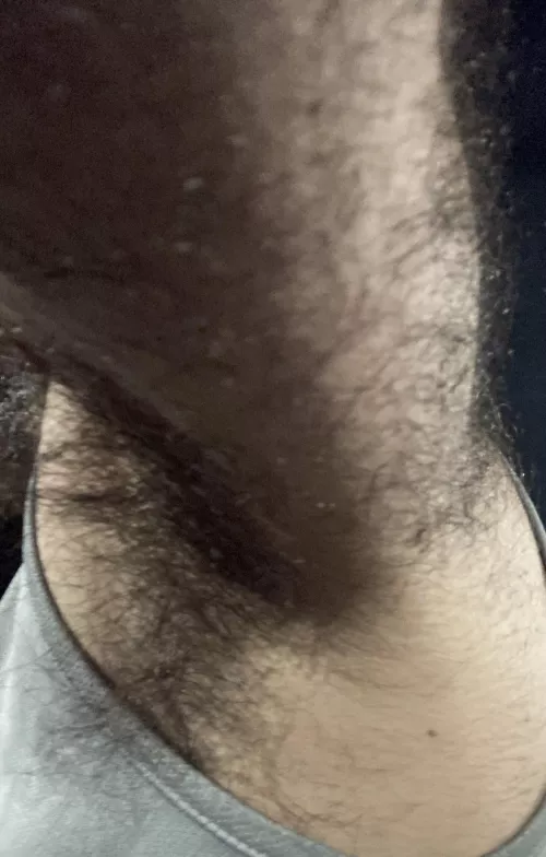 Sweaty hairy pit