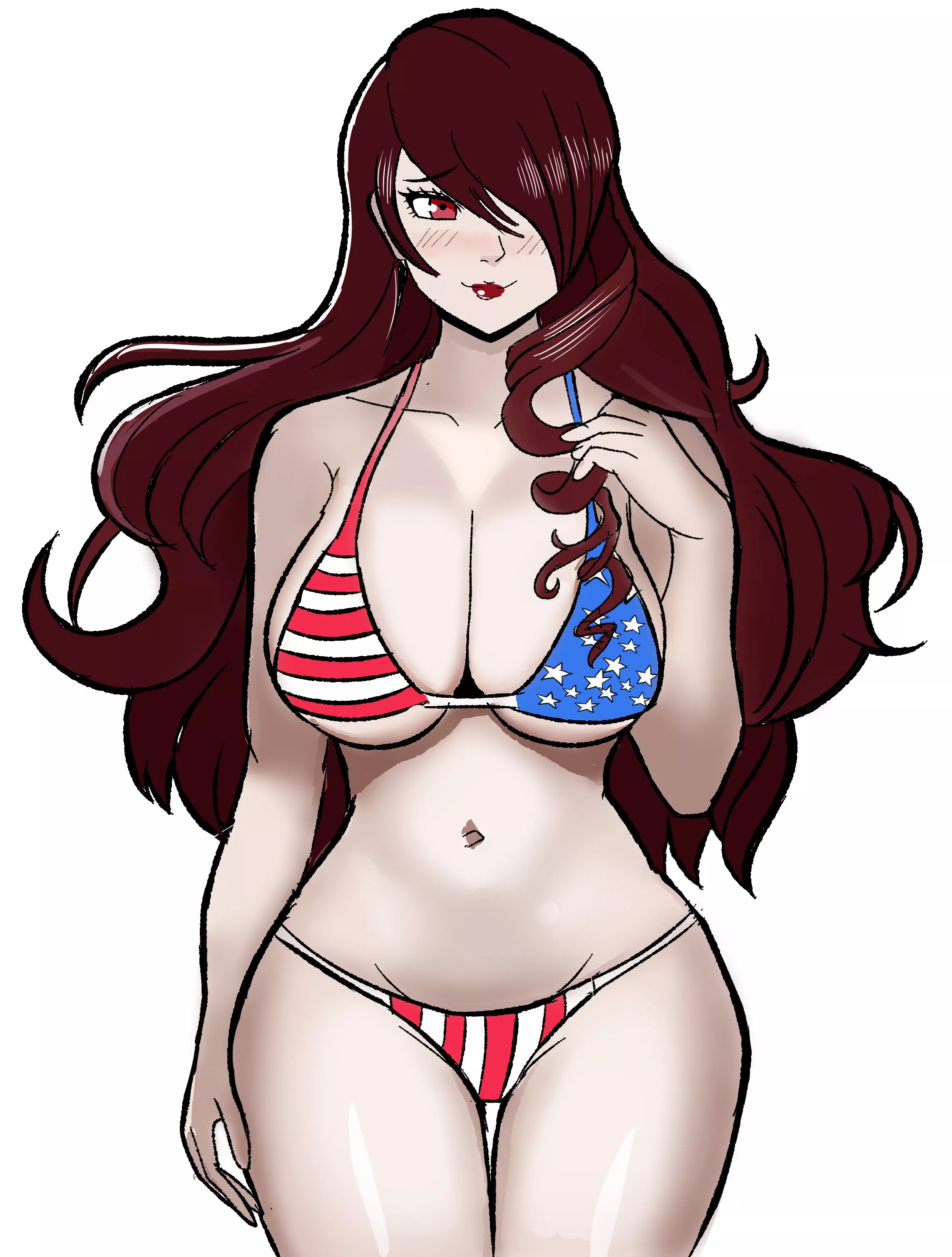 American flag bikini Mitsuru