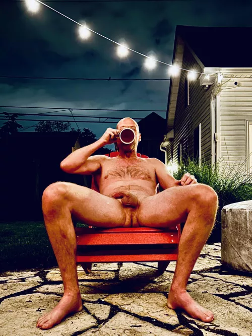 Coffee out under the lights