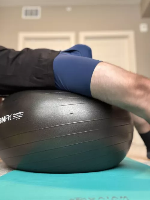 Decided to yoga in underwear today