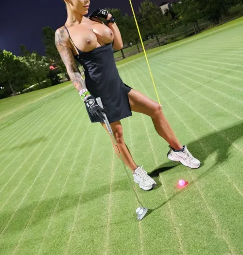 First round of night golf with the guys in Florida and as always giving the winner an extra hole .. or two with me 