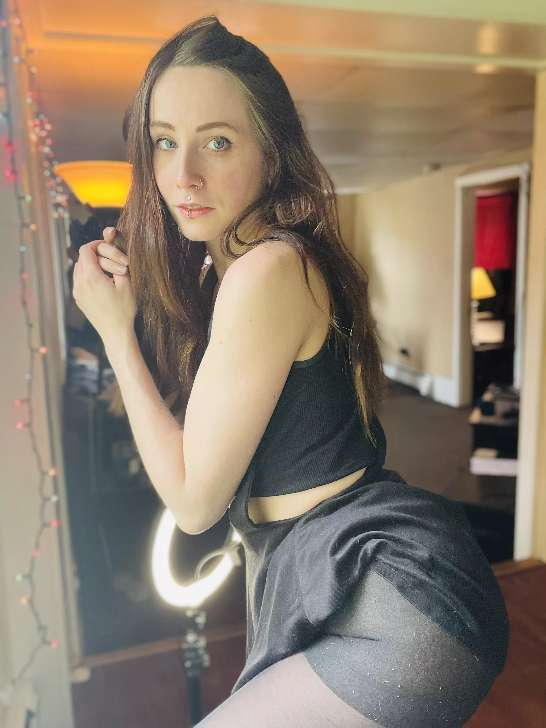 Just teasing the pantyhose 