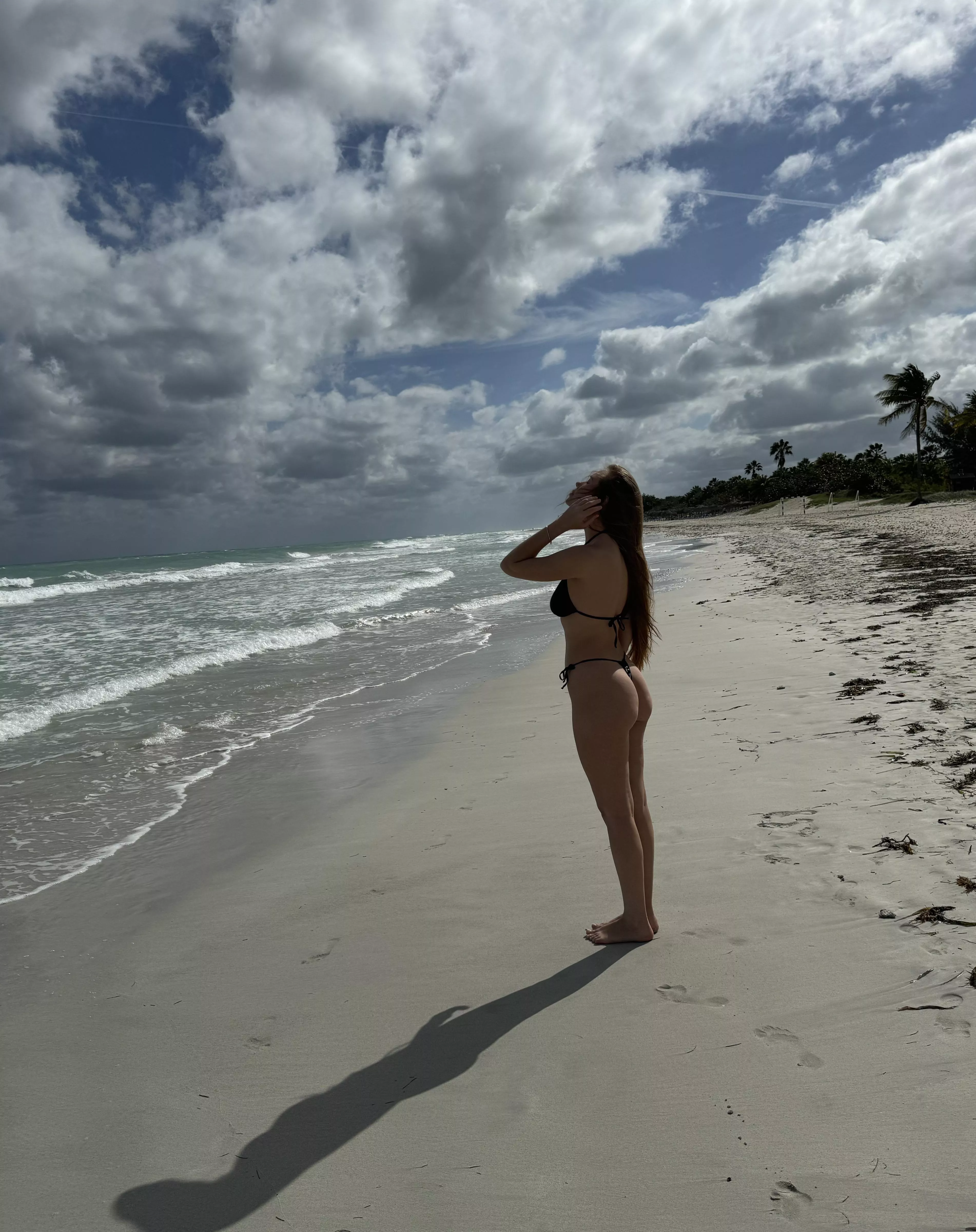 Lots of beautiful beach view and very little bikini