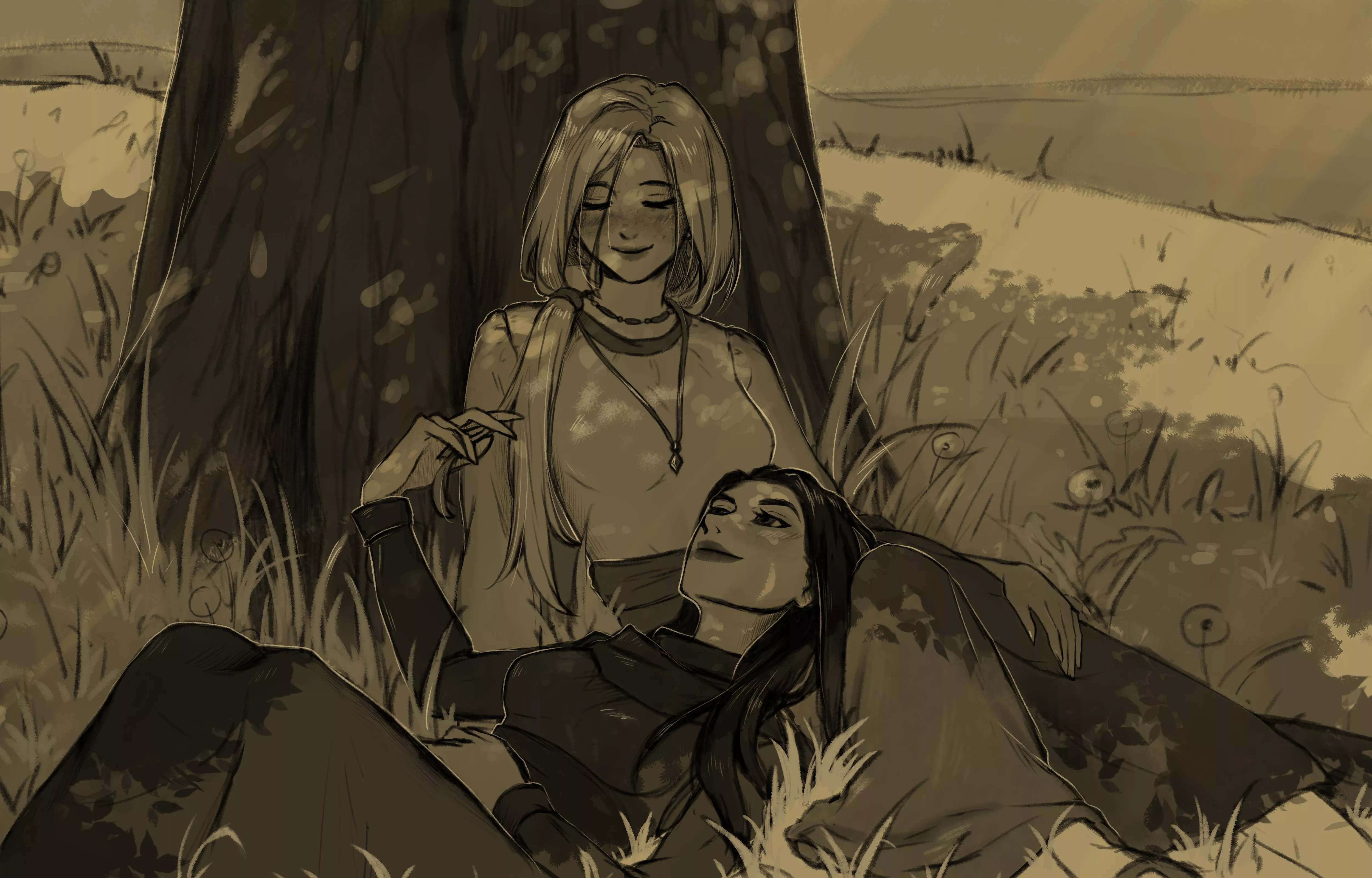 Nikaria and Kiria (JackK) [Legends of Savvarah: Flowers and Scorpions]