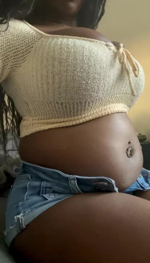 shorts are getting tighter and belly button is getting deeper 