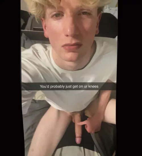 so who’s getting on their knees for this cock