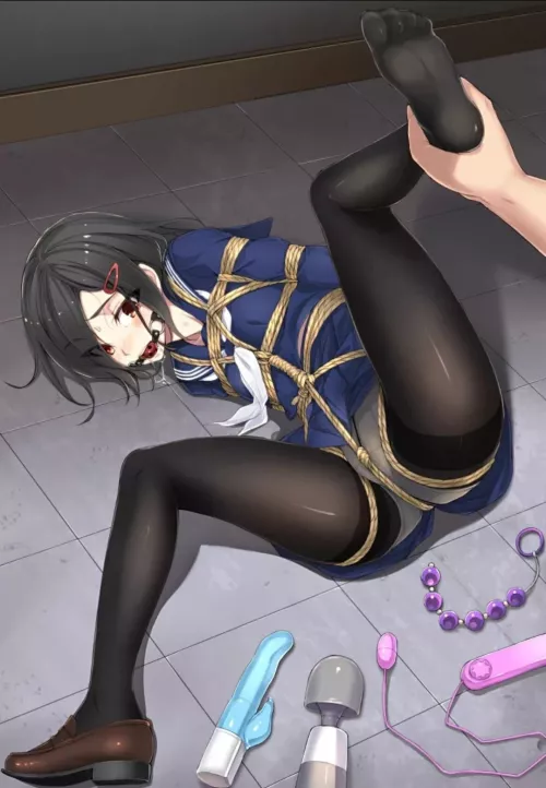 You looked so innocent just a moment ago. Now you will be my toy to play with