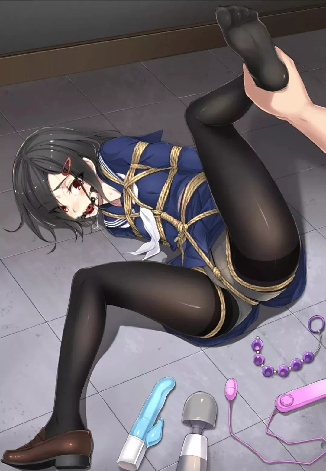 You looked so innocent just a moment ago. Now you will be my toy to play with