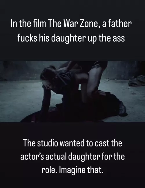 A father and daughter butt fuck