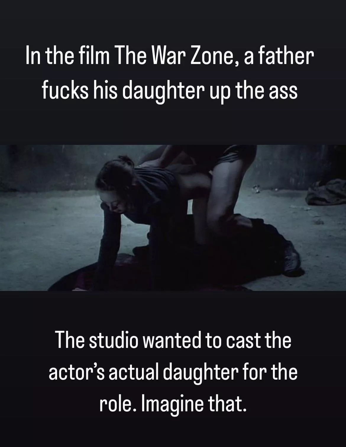 A father and daughter butt fuck