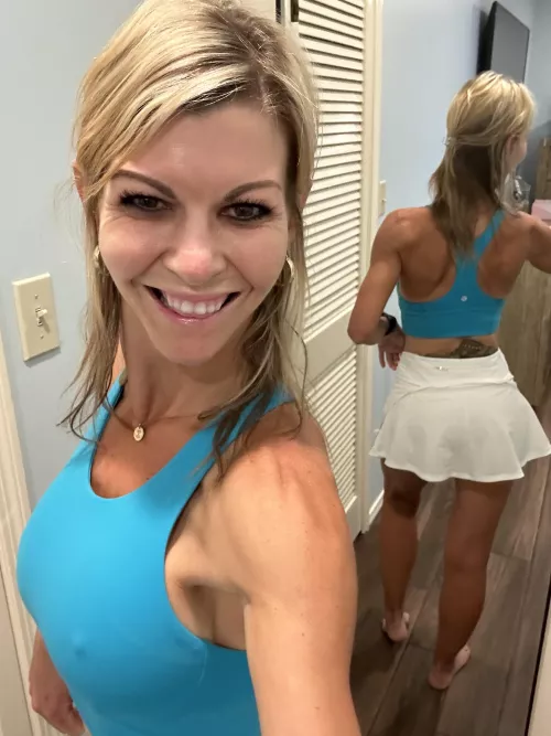 Can you tell I am fit in this outfit?