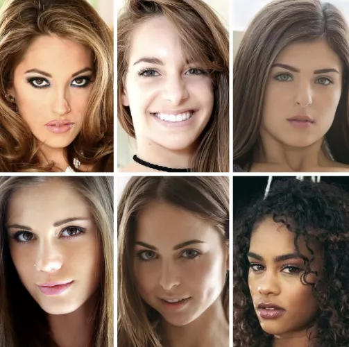 Face Battle (part 3): Jenna Haze vs Kimmy Granger vs Leah Gotti vs Little Caprice vs Riley Reid vs Scarlit Scandal 