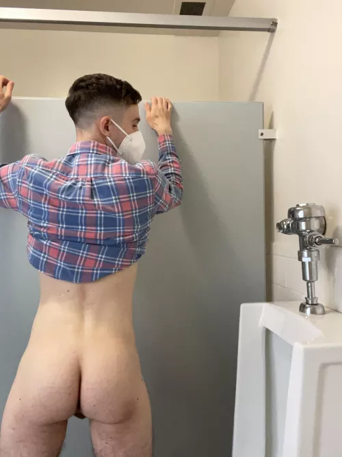 Fuck me by the urinals?