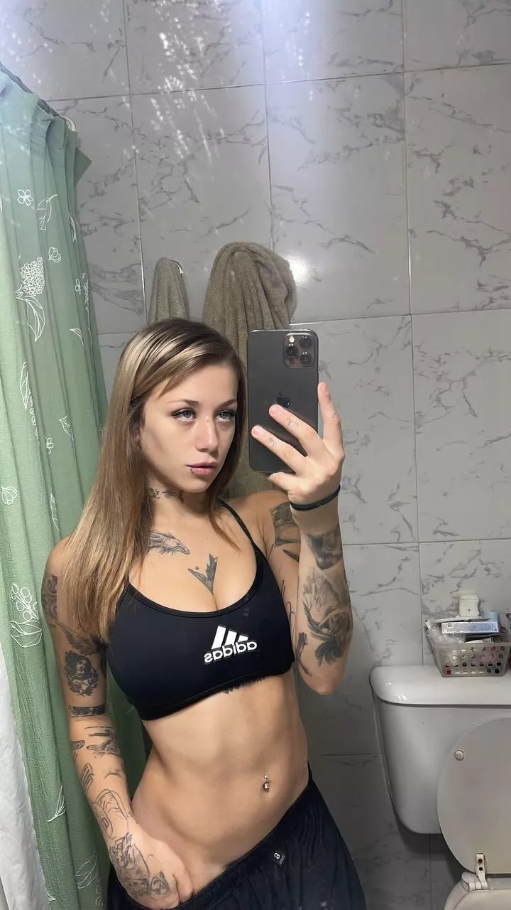 Hopefully I'm cute enough with these croptop. Good morning!