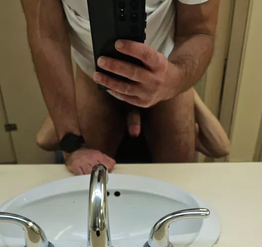 How about a public play like this? Outside of the stall he asked me to eat my ass. 