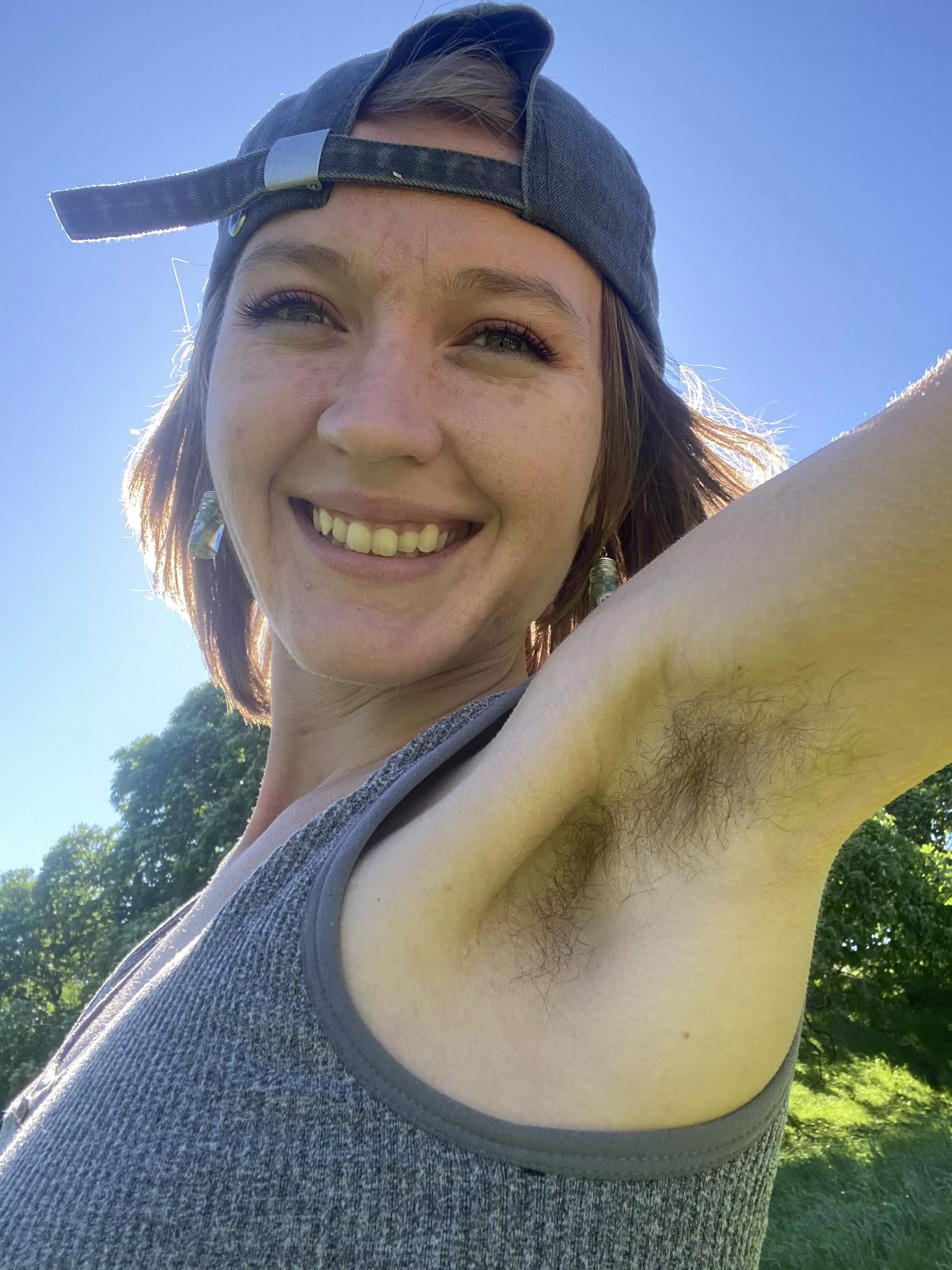 I’ll make you sniff my hairy armpits at different points during our hike so you can smell how potent they get 