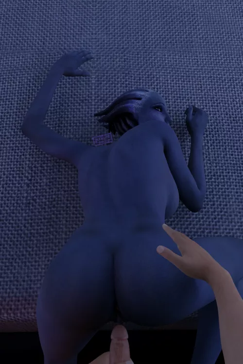 Liara Bent Over and Waiting (BlenderTormentor)