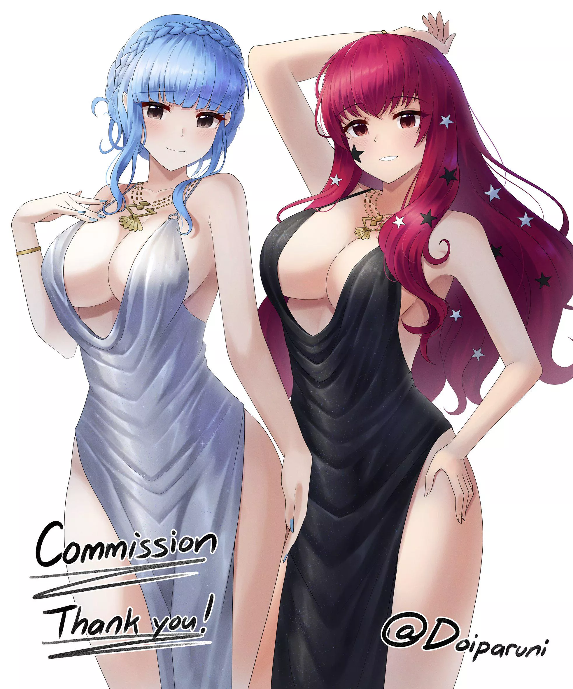 Marianne and Yunaka (By @Doiparuni) [Joint Commission]
