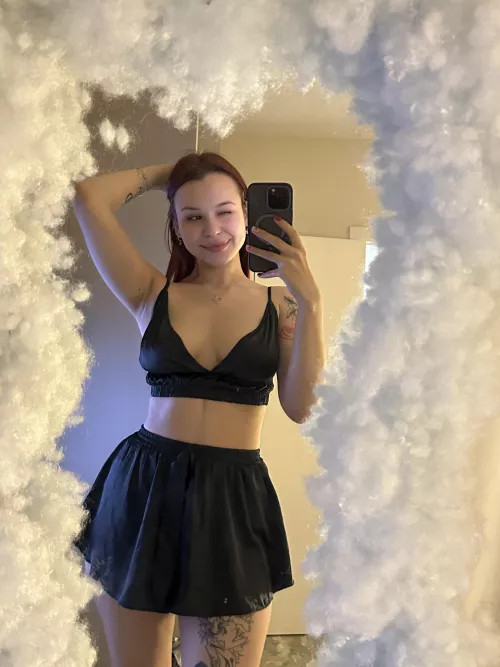 Maybe I should take off this skirt?