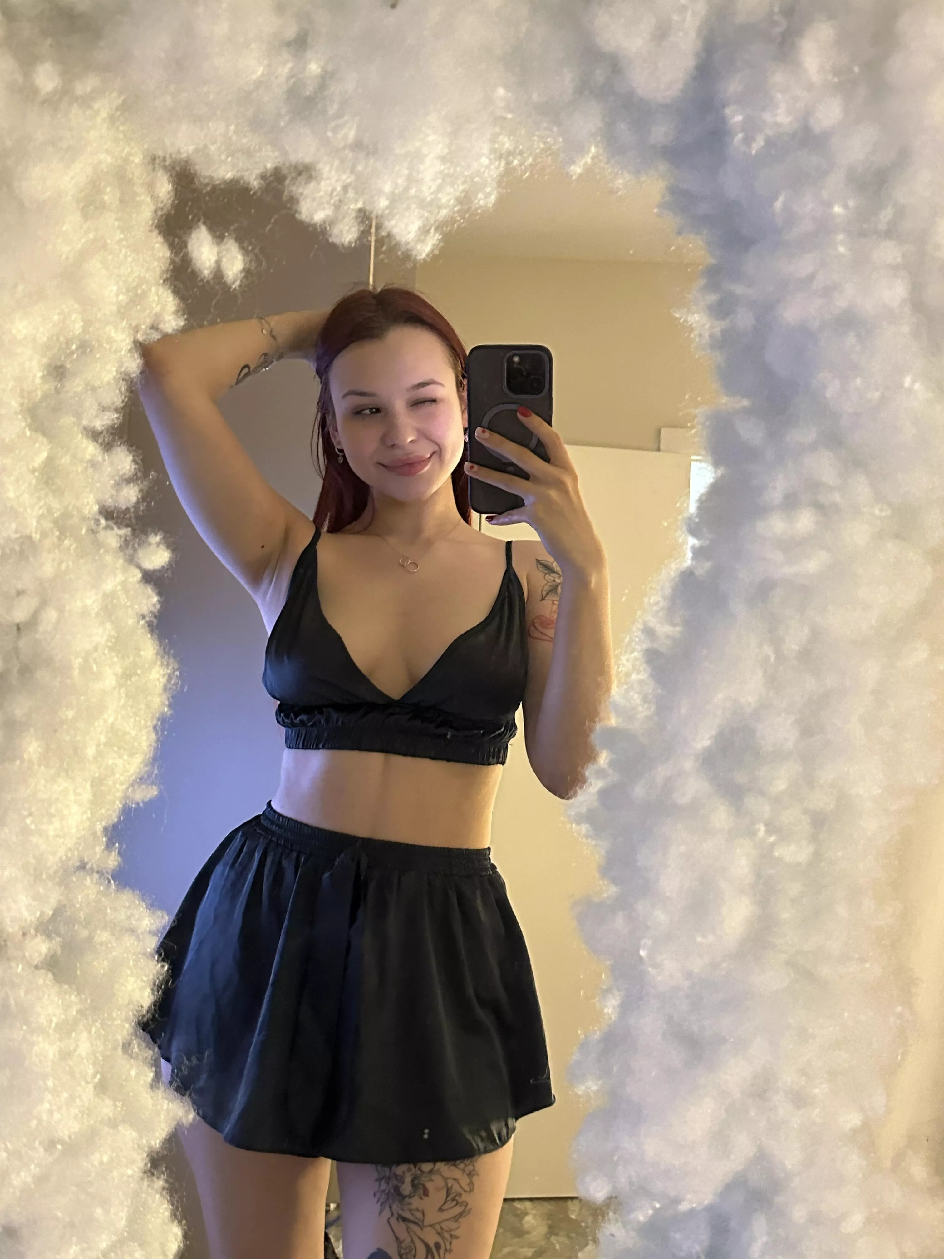 Maybe I should take off this skirt?