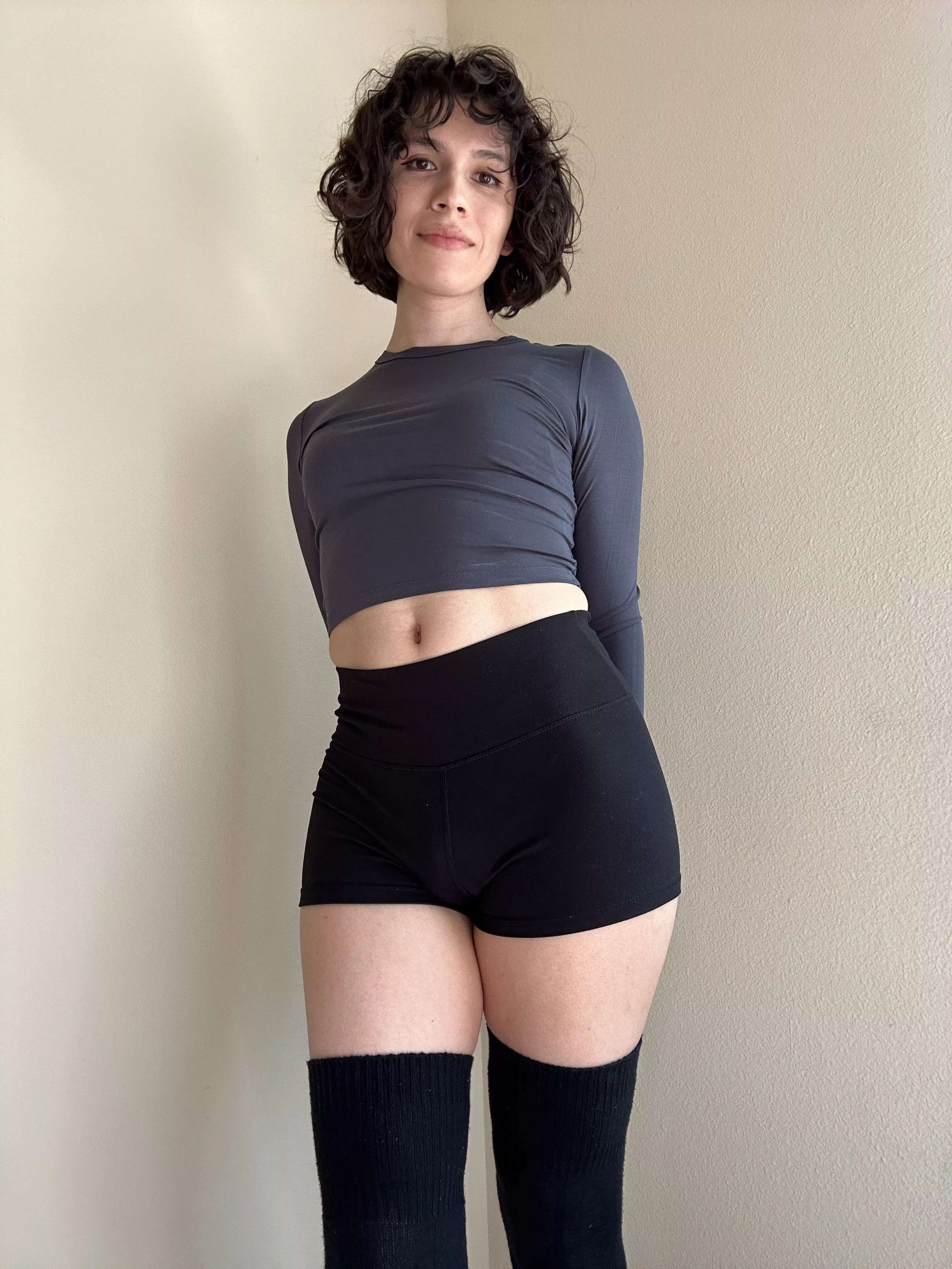 Messy hair, still felt cute :)