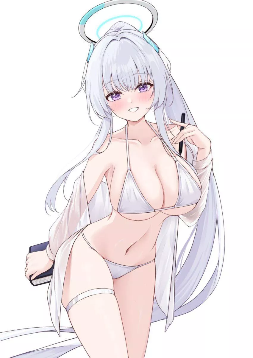 Sexy and cute angel waifu