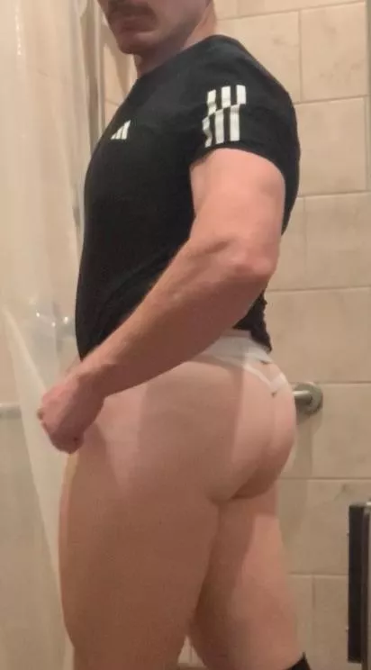 Thong under tights always