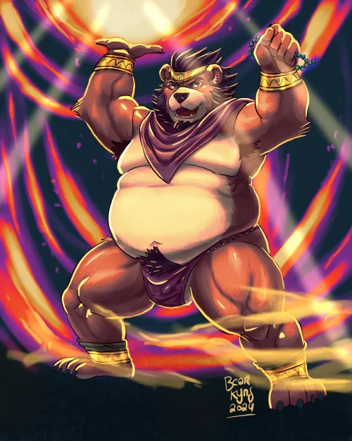 Bear Magic (art by @bearkyng)