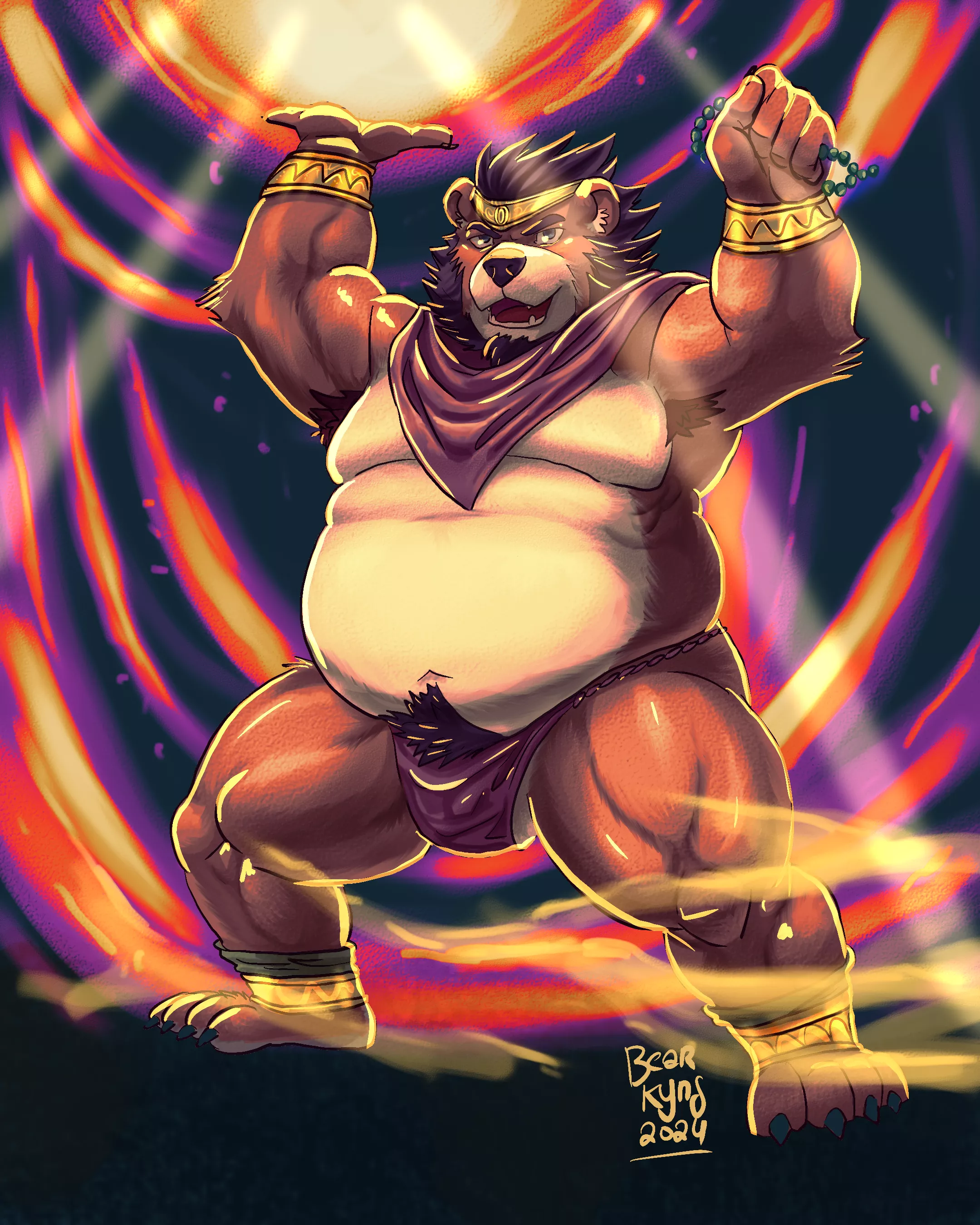 Bear Magic (art by @bearkyng)