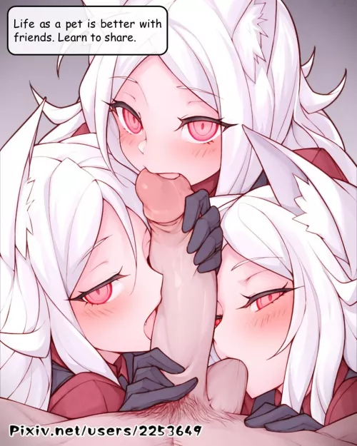 Cock is better with friends.