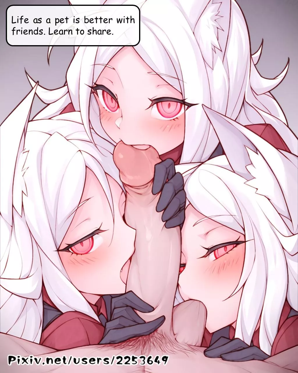 Cock is better with friends.