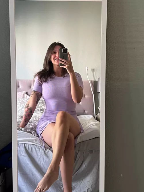 feeling cute and sexy in my new dress