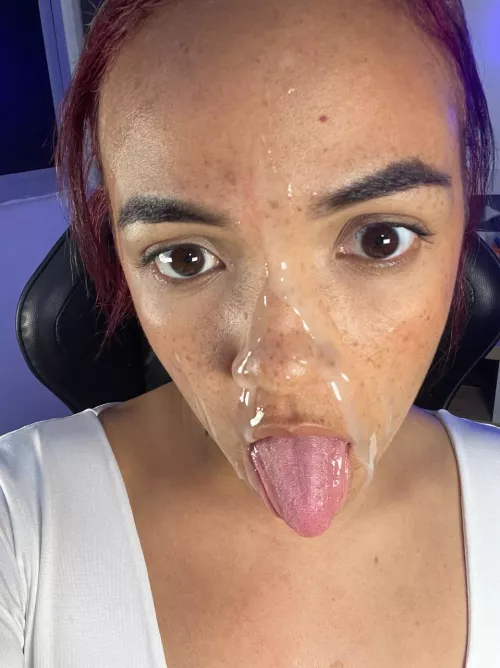 I love being blasted in the face with his big thick load