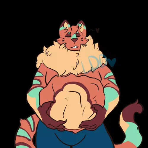 {image} {Safe Vore} A Tiger's Prey, Art by Me (LinoDinoDips/ForkliftCat.)