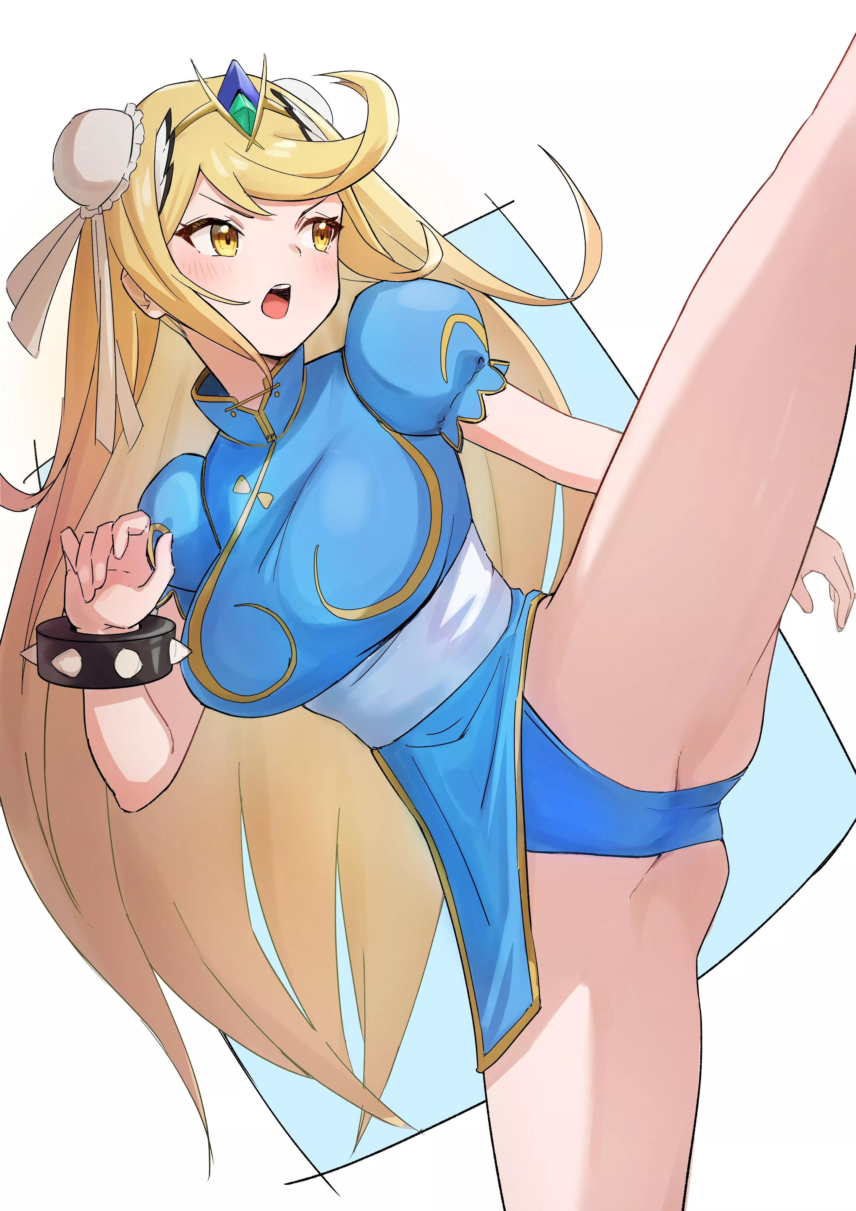 Mythra as Chun-Li