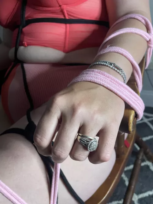 Tied up with nowhere to go.