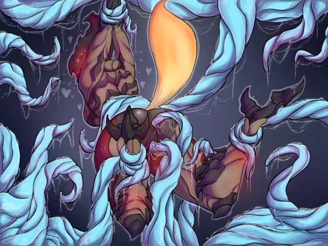 [Voruna] Having Her Holes Fondled By Tentacles (KANDYKTOR_INKS)