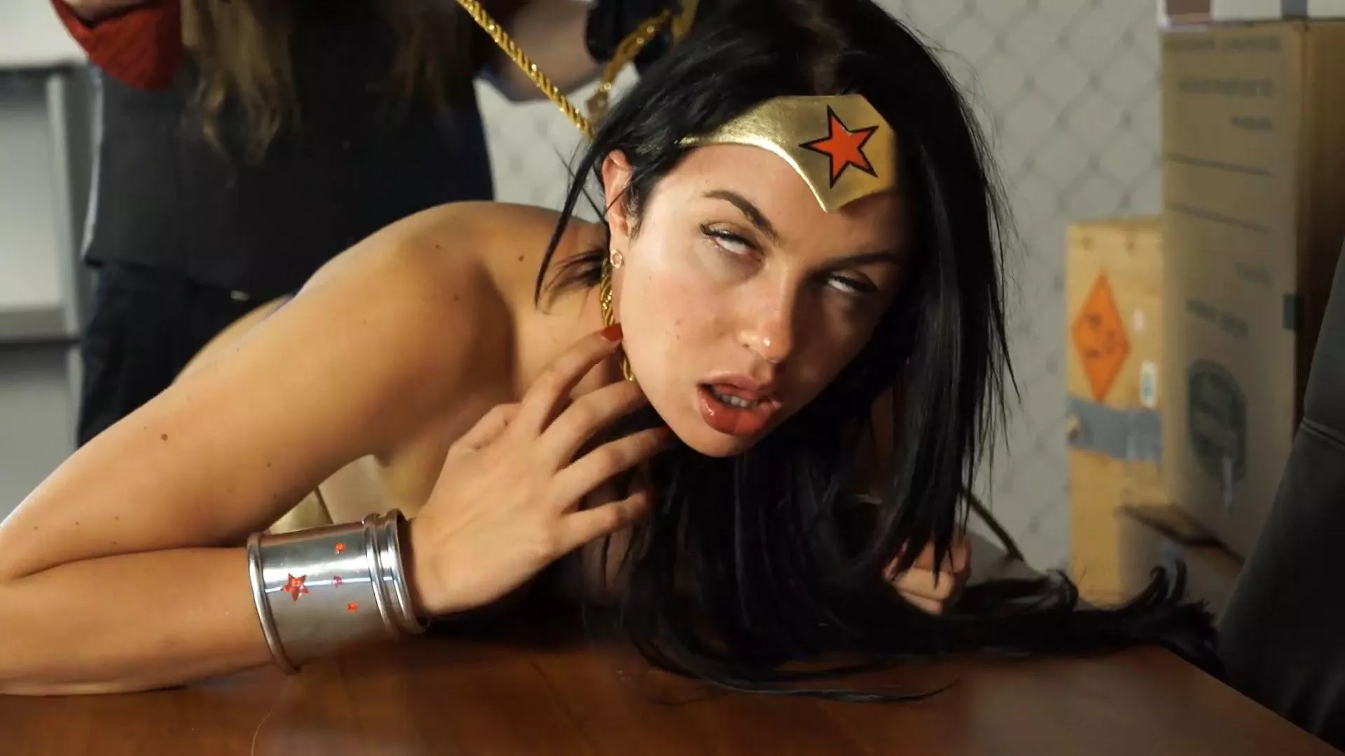 Wonder Woman Choked Out