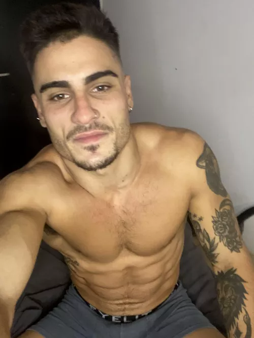 Would You Run Your Tongue Along These Abs?