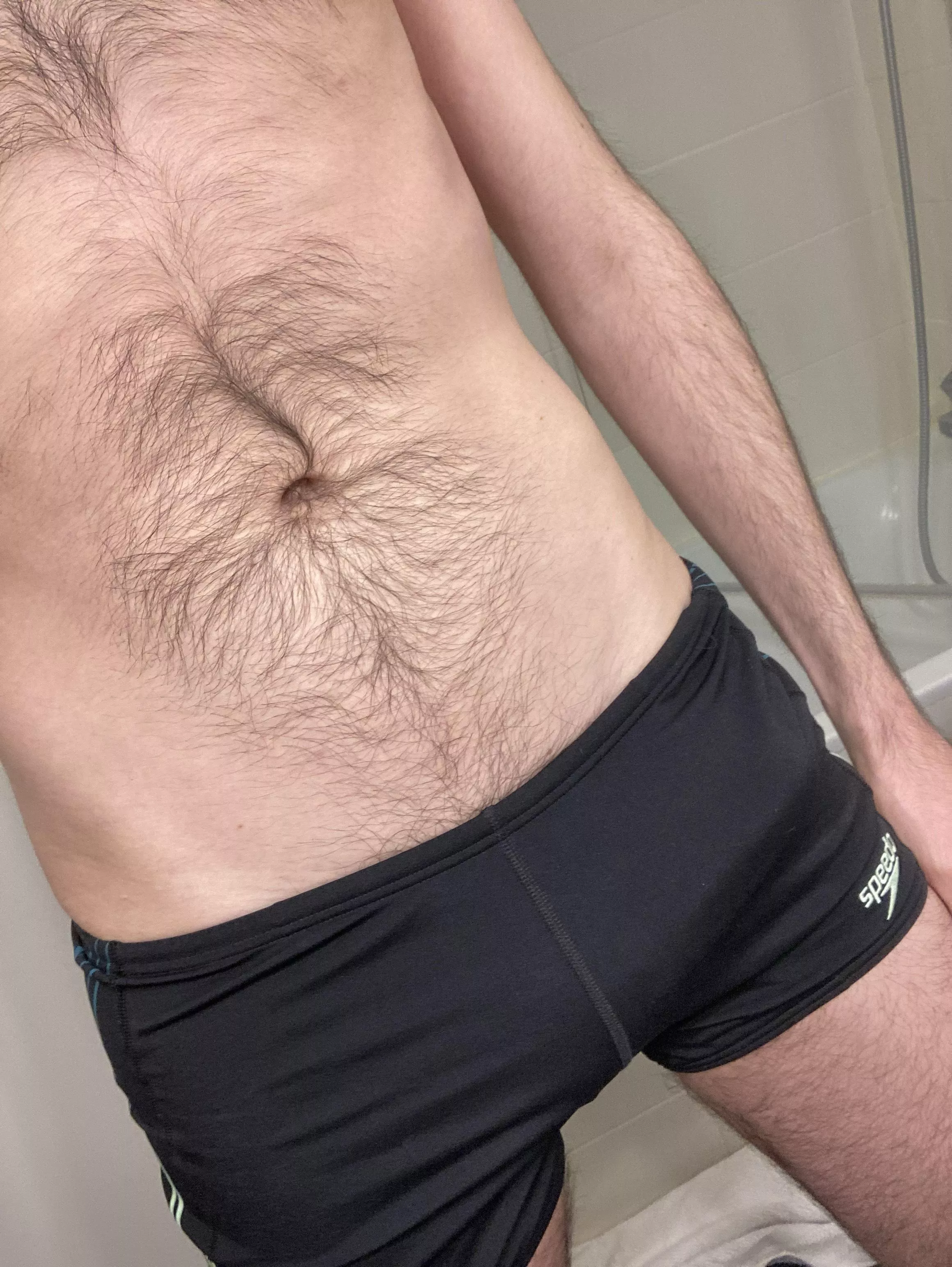 Young daddy with tight speedo 