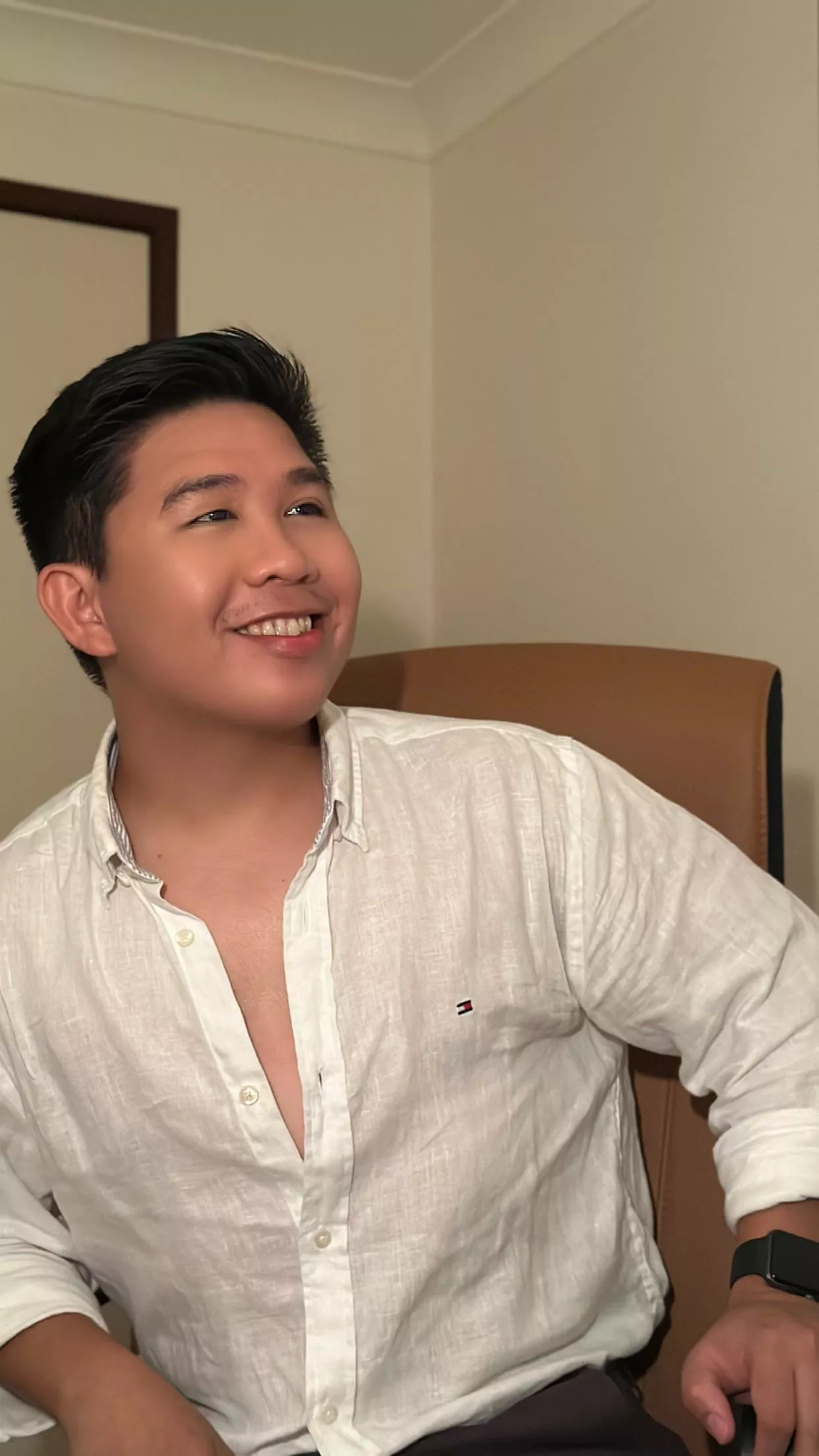 A little stressed out of what’s happening this week but still manage to smile.