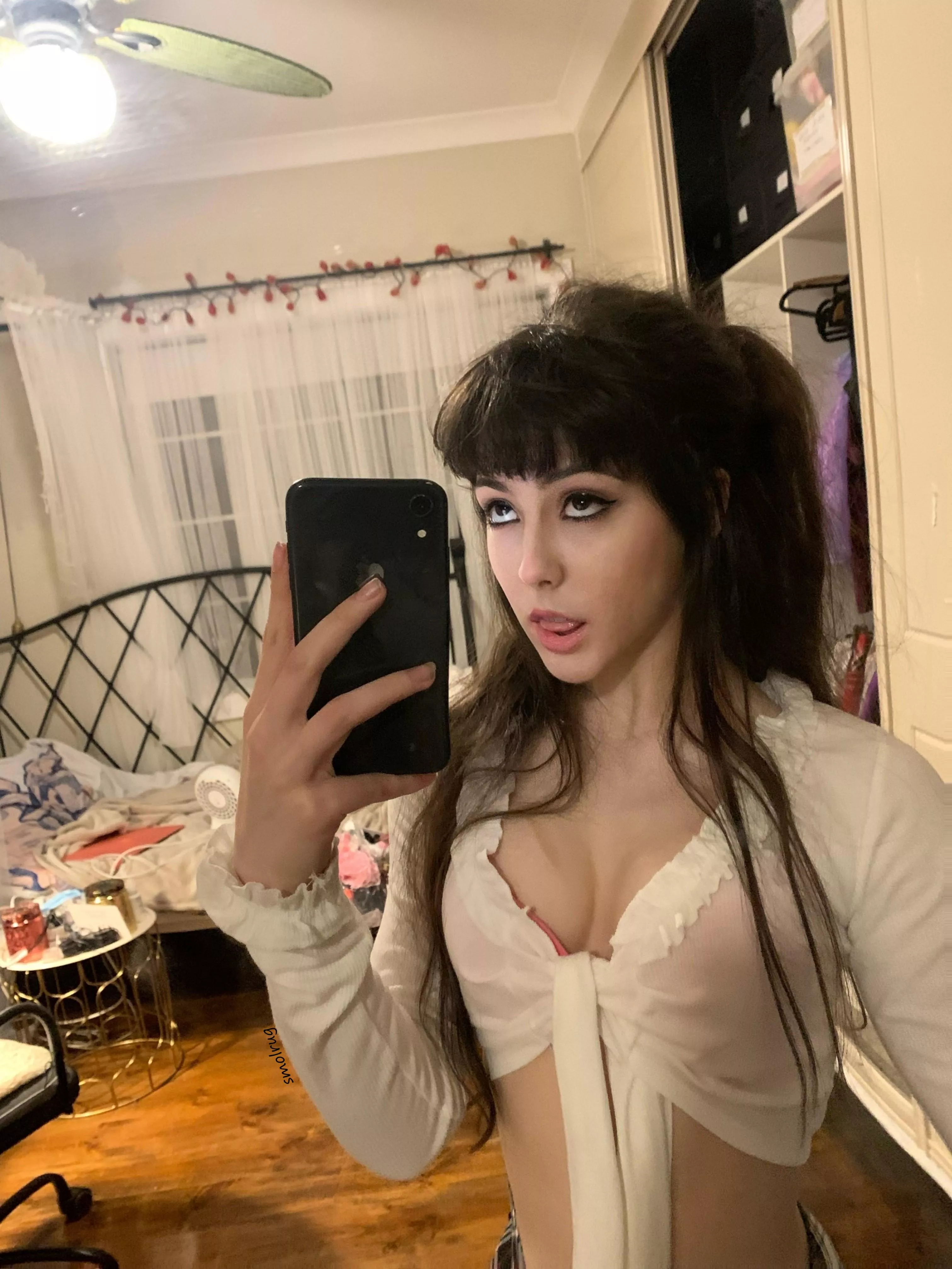 All the boys were starting at me at school