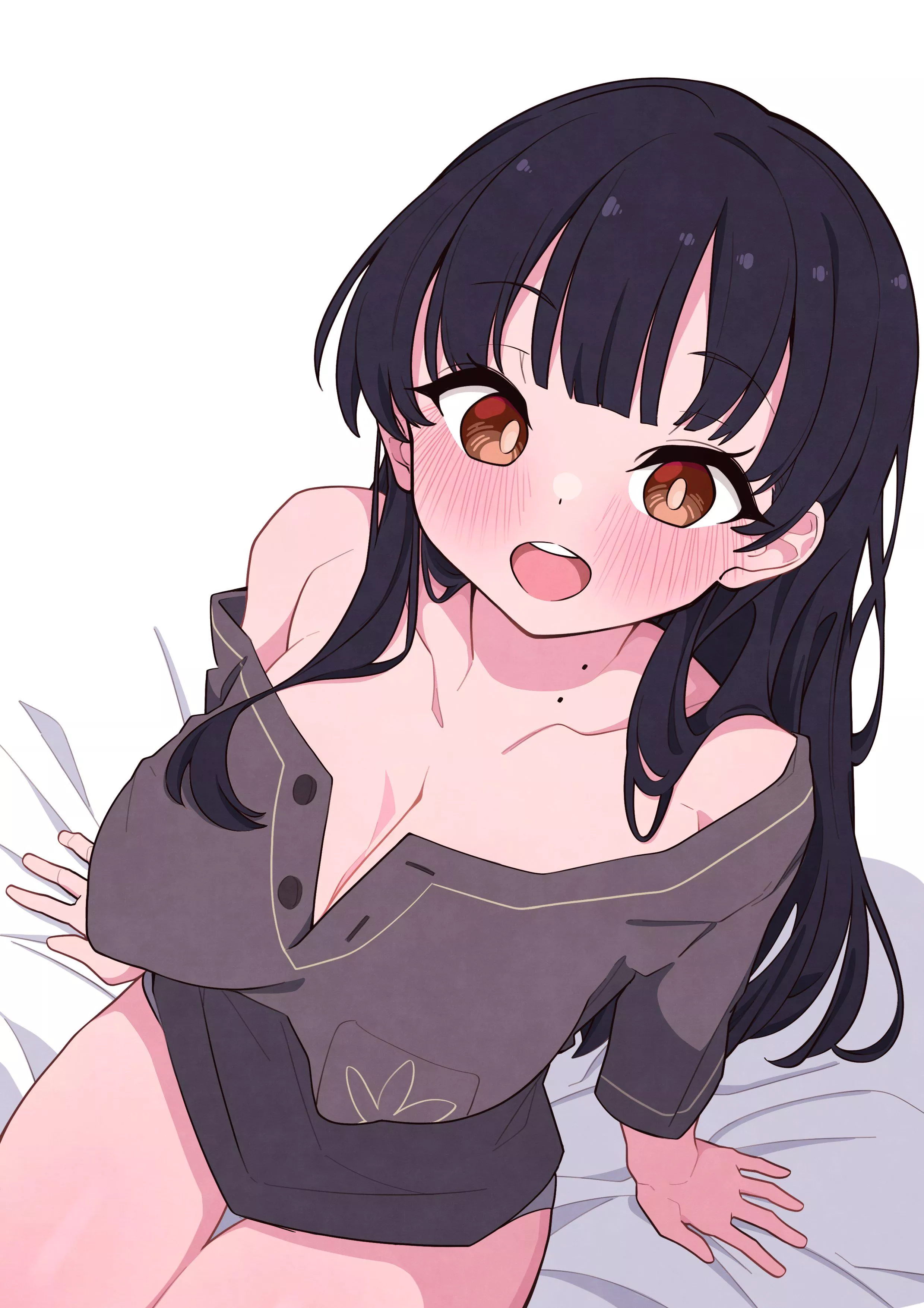 Anna Yamada Wearing Her Nightwear 